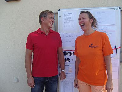 Unsere Physio hat gut lachen