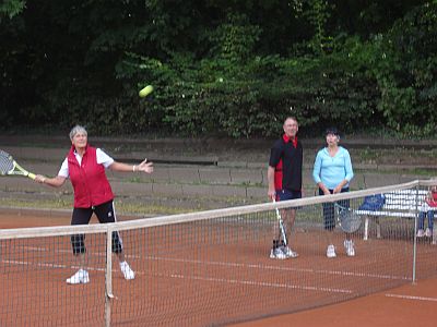 Ein klassischer Volley von Ute